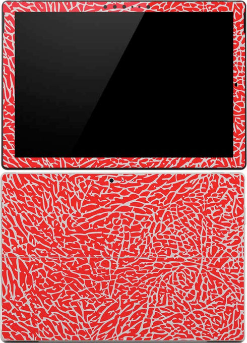 Elephant Print Red Surface Pro 4 Skin